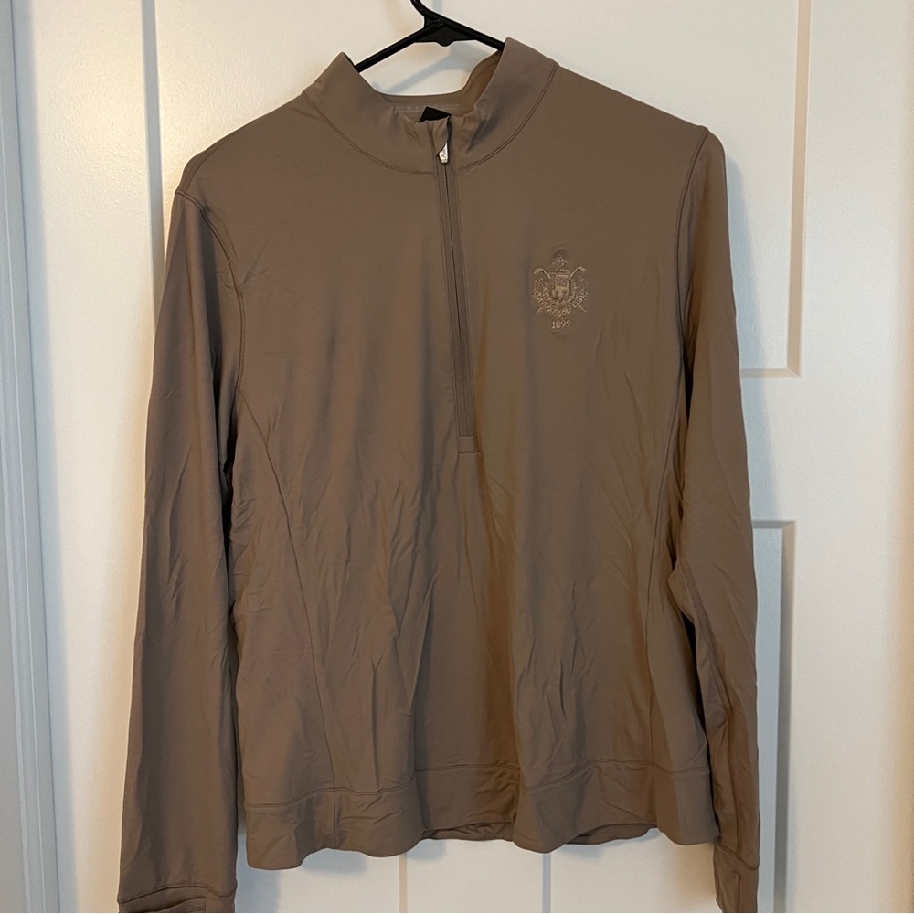 Detroit golf club Greyson pullover tan size large